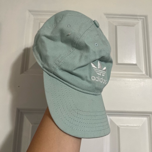 teal blue adidas originals women's relaxed plus adjustable strapback cap - Picture 2 of 2